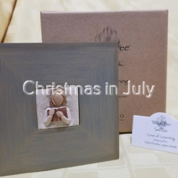 Willow Tree Susan Lordi Love of Learning School Teacher Student Memory Box 26633 - Picture 1 of 3